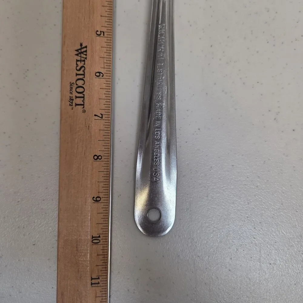 Set of 2 Vintage Richcraft Stainless Steel Serving Spoons 13.25